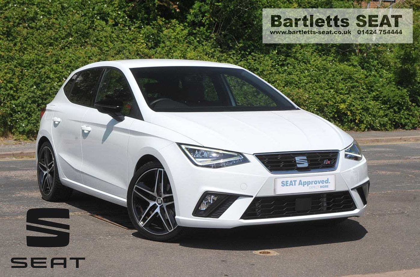 White SEAT Ibiza TSI Fr Sport DSG 2021