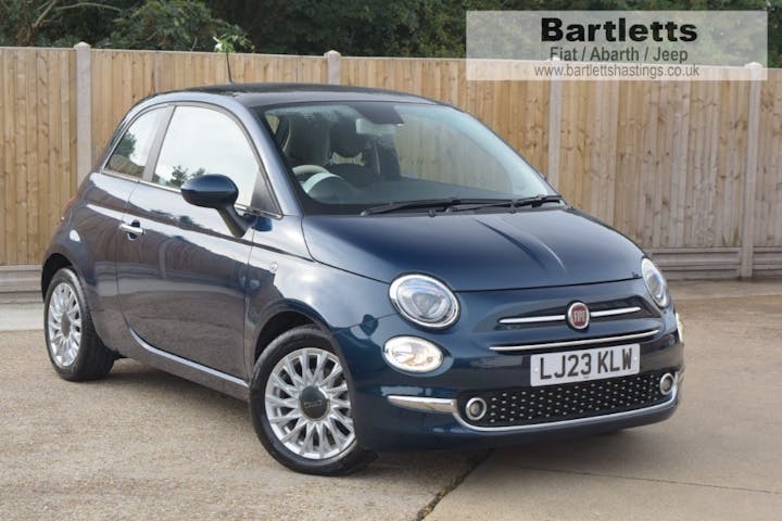 Blue FIAT 500 1.0 Mhev 2023