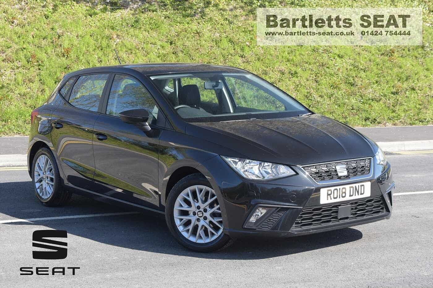 Black SEAT Ibiza TSI SE 2018