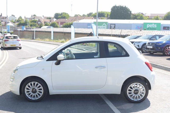 White FIAT 500 Lounge Mhev 2021
