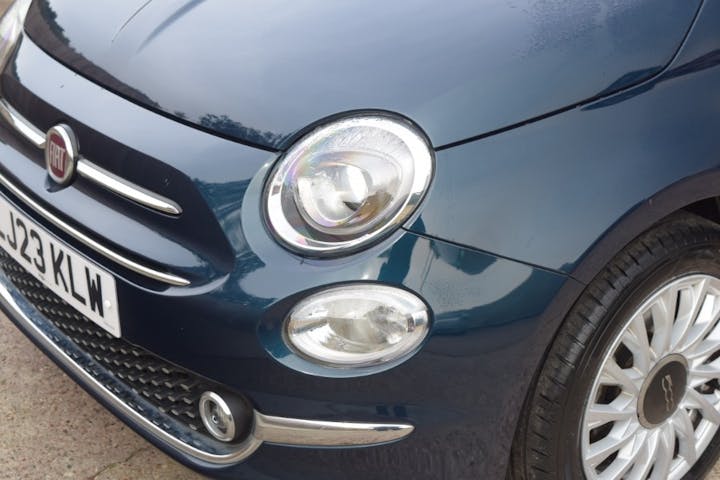 Blue FIAT 500 1.0 Mhev 2023