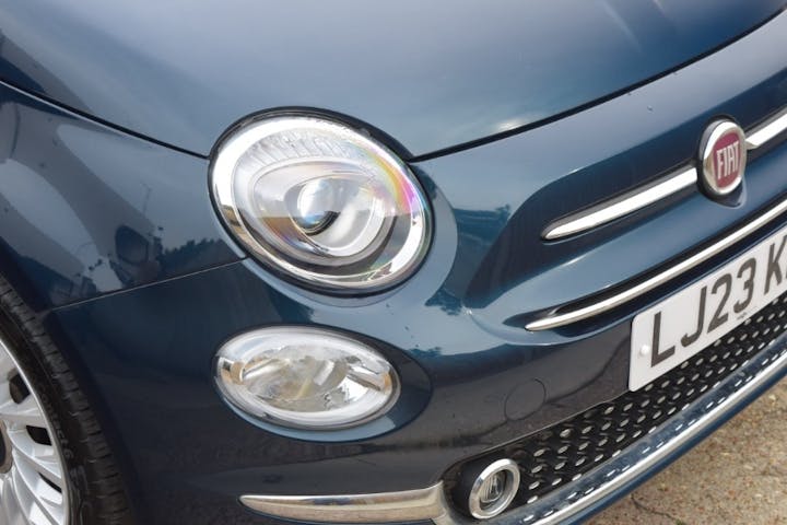 Blue FIAT 500 1.0 Mhev 2023