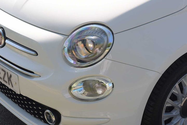 White FIAT 500 Lounge Mhev 2021