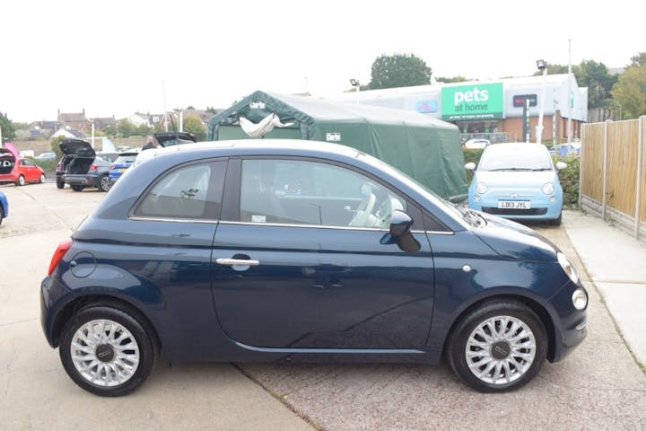 Blue FIAT 500 1.0 Mhev 2023