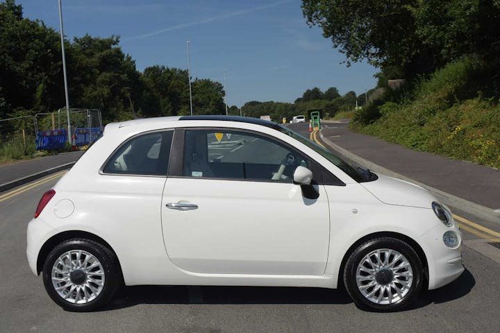 White FIAT 500 Lounge Mhev 2021