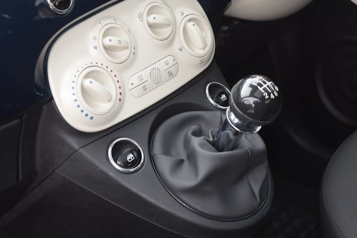 Blue FIAT 500 1.0 Mhev 2023