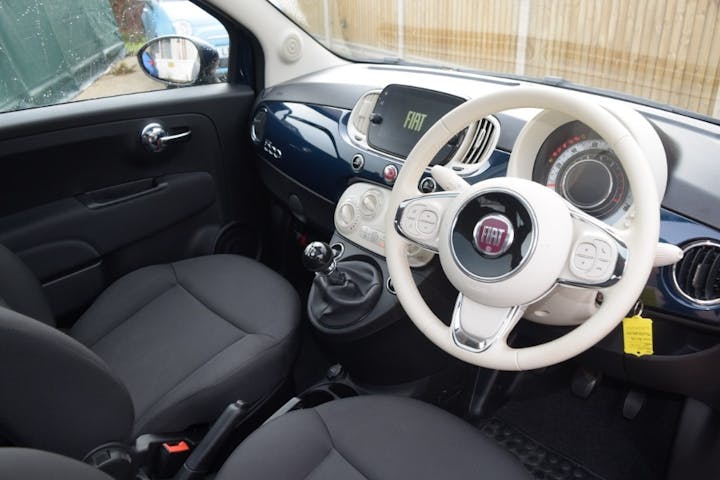 Blue FIAT 500 1.0 Mhev 2023