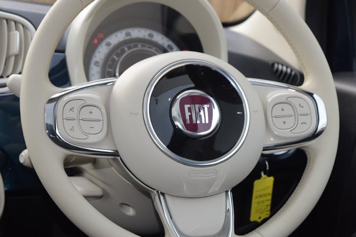 Blue FIAT 500 1.0 Mhev 2023