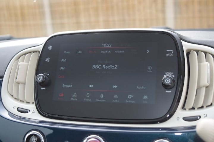 Blue FIAT 500 1.0 Mhev 2023