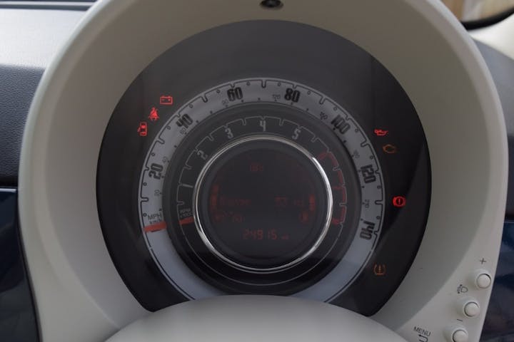 Blue FIAT 500 1.0 Mhev 2023