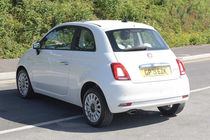 White FIAT 500 Lounge Mhev 2021