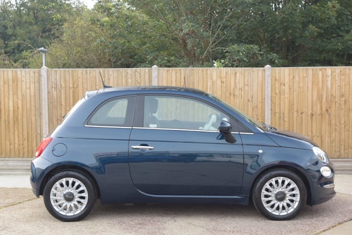 Blue FIAT 500 1.0 Mhev 2023