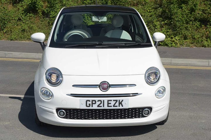 White FIAT 500 Lounge Mhev 2021