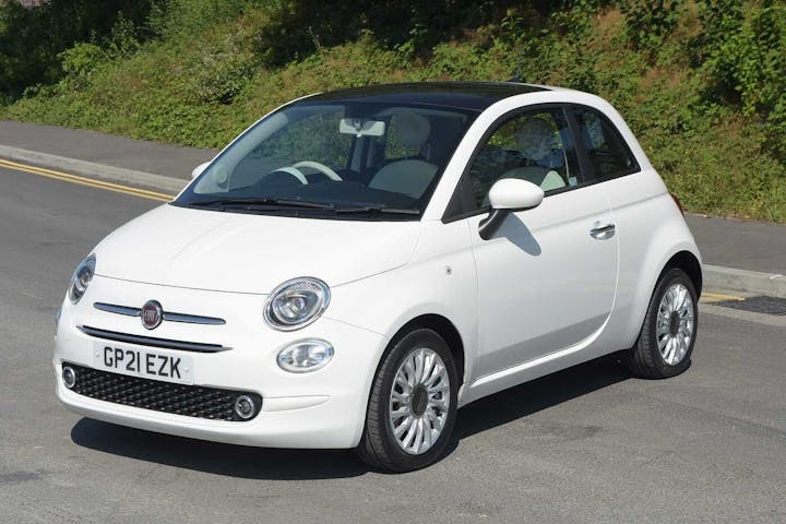 White FIAT 500 Lounge Mhev 2021