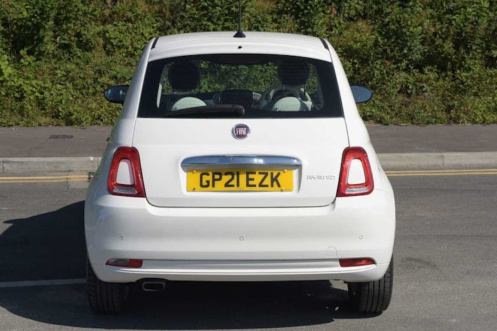 White FIAT 500 Lounge Mhev 2021