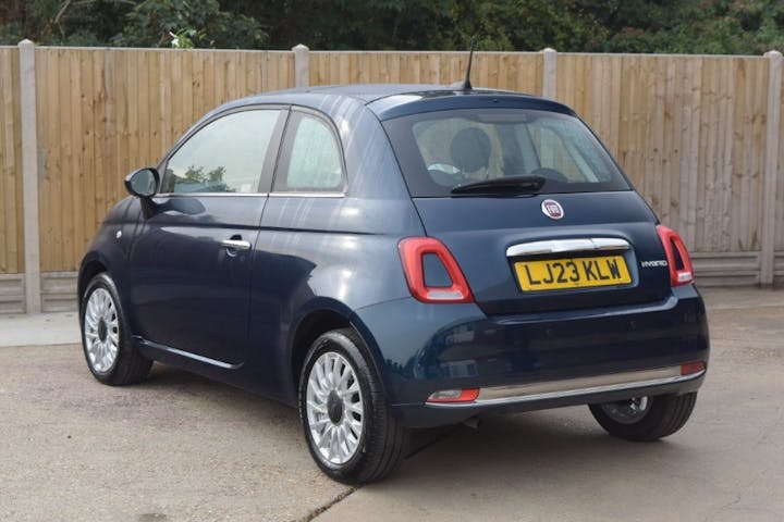 Blue FIAT 500 1.0 Mhev 2023