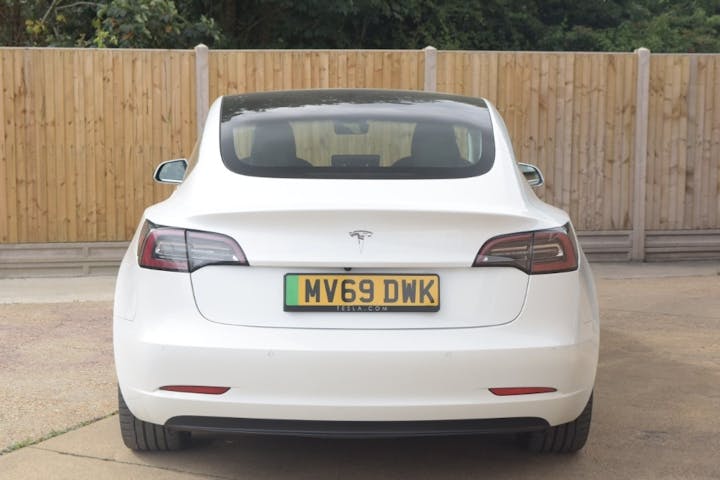 White Tesla Model 3 Standard Range Plus 2019