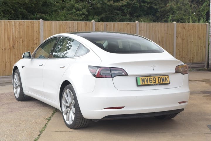 White Tesla Model 3 Standard Range Plus 2019