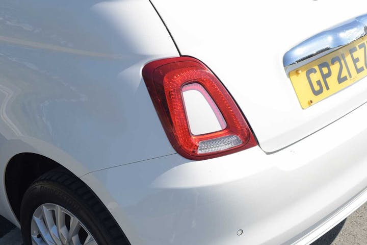 White FIAT 500 Lounge Mhev 2021